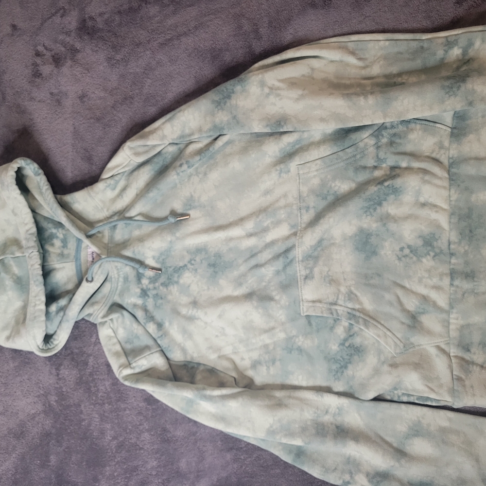 Old Navy Tie-Dye Hoodie - Blue and Cream